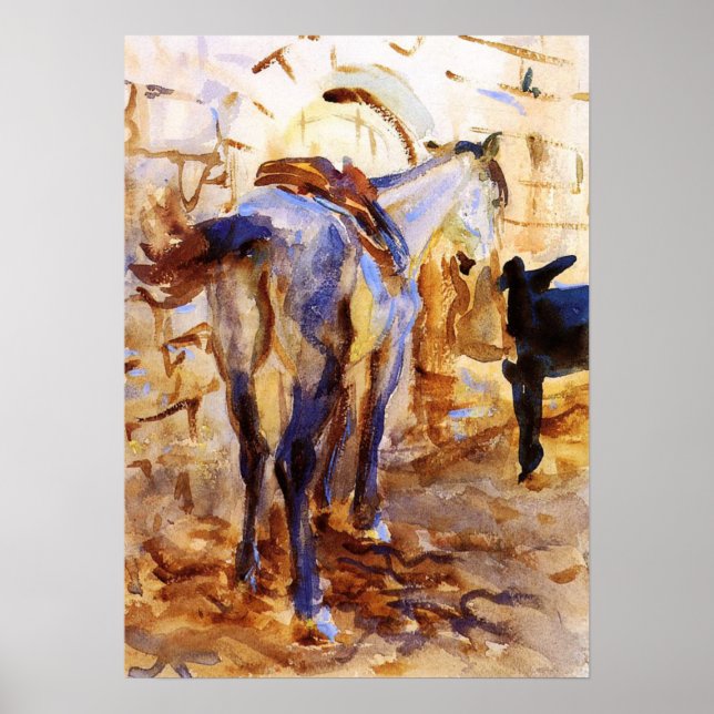 Poster Sargent - Saddle Horse Palestine 1905 (Frente)