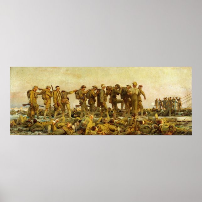 Poster Sargent - Soldados gaseificados (Frente)