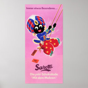 Poster SAROTTI CHOCOLATES & CANDIDES Retro Alemão