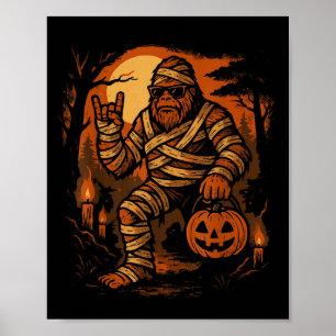 Poster Sasquatch do Halloween, Pé Grande