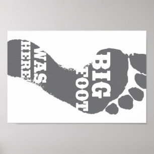 Póster Sasquatch Hunter - Pé Grande