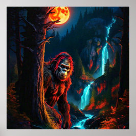 Poster Sasquatch Moonlit Hunt