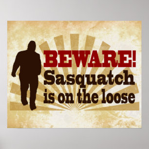 Poster Sasquatch on the Loose