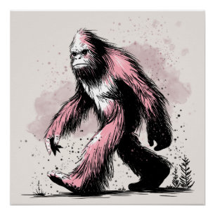 Póster Sasquatch Pé Grande