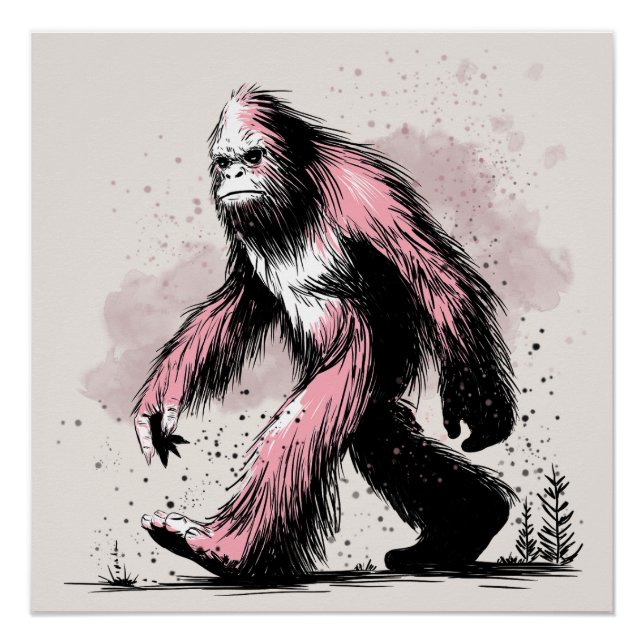 Póster Sasquatch Pé Grande  (Frente)