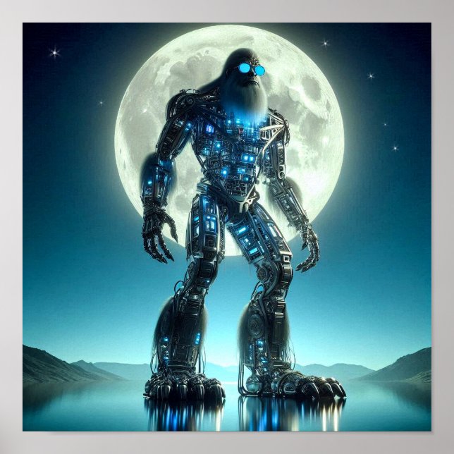 Poster Sasquatch Robot (Frente)