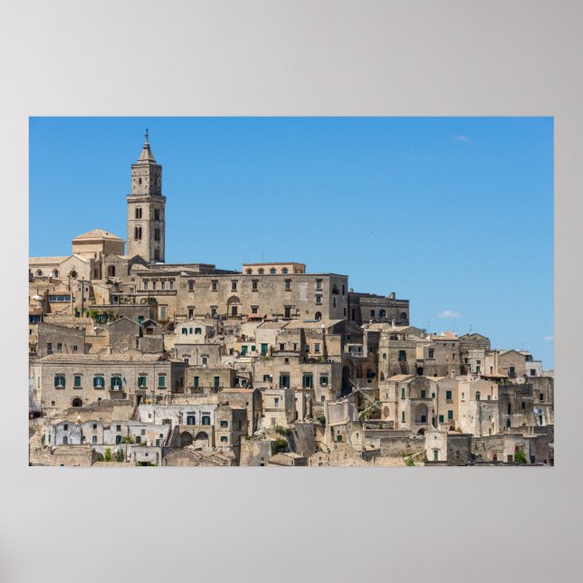 Póster Sassi di Matera cidade na Itália (Frente)