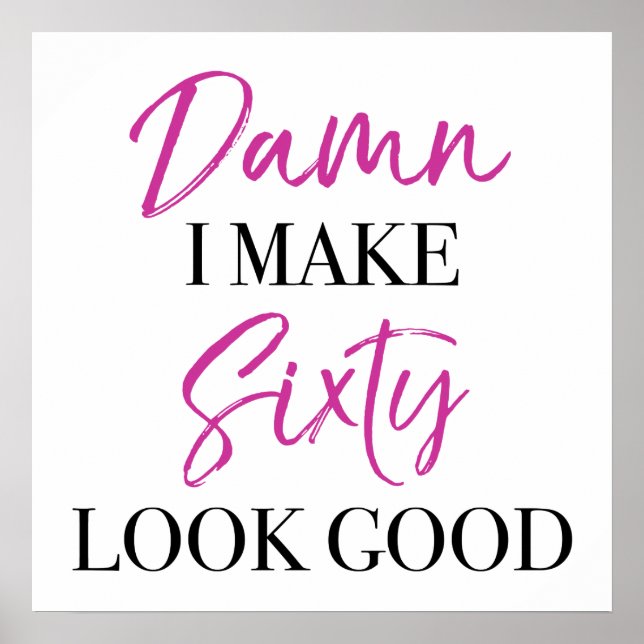 Poster Sassy 60º Aniversário (Frente)