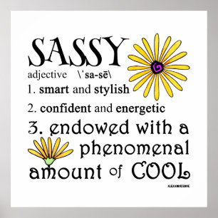Poster Sassy definido