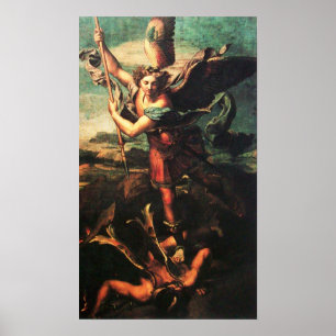 Póster SATÃ do ARCANJO VANGUISHING de St Michael