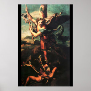 Póster SATÃ do ARCANJO VANGUISHING de St Michael