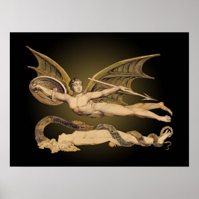 Poster Satã e Eve 24x18 Art (Frente)