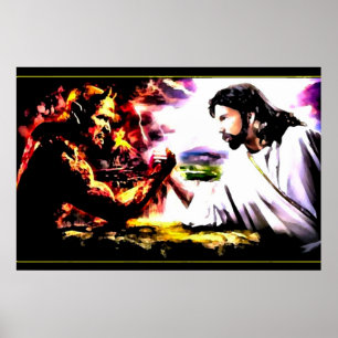 Póster Satã Jesus Vs - Armegeddon