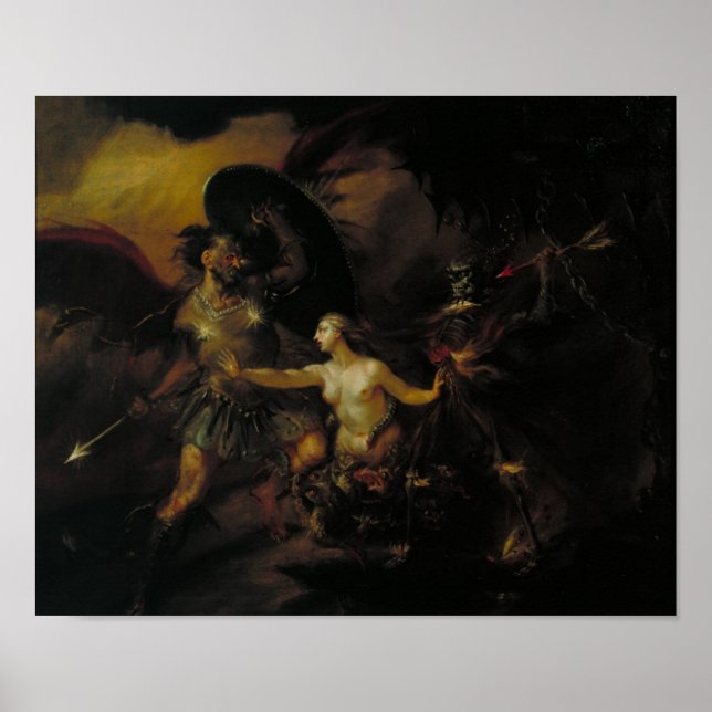 Poster Satã, Pecado e Morte (Frente)