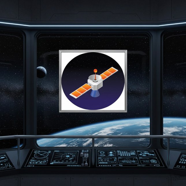 Poster Satélite no Espaço (Criador carregado)