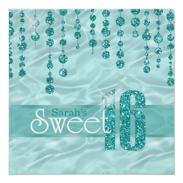 Póster Satin Jewel Sweet, 16.ª ID Teal260 (Frente)