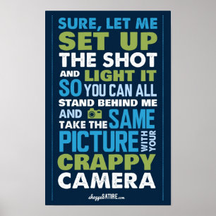 Poster Sátira da loja - humor para fotógrafo