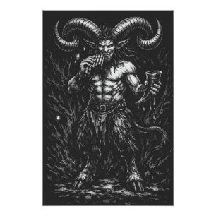 Póster Sátiro Invernal Hornado — por BurnsInHell