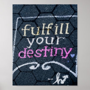 Poster Satisfaça Seu Amor Motivacional De Destino