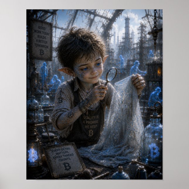 Poster Satisfação / Inspetor Têxtil / Fábrica de Vidro (Frente)