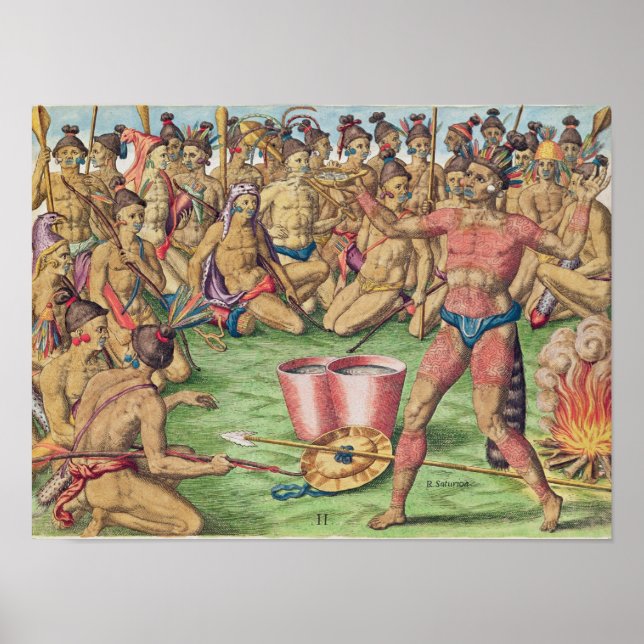 Póster Satoutiona prepara-se para a batalha (Frente)