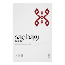 Póster Satriz Bağı (Hair Tie) Poster de Motif Turco