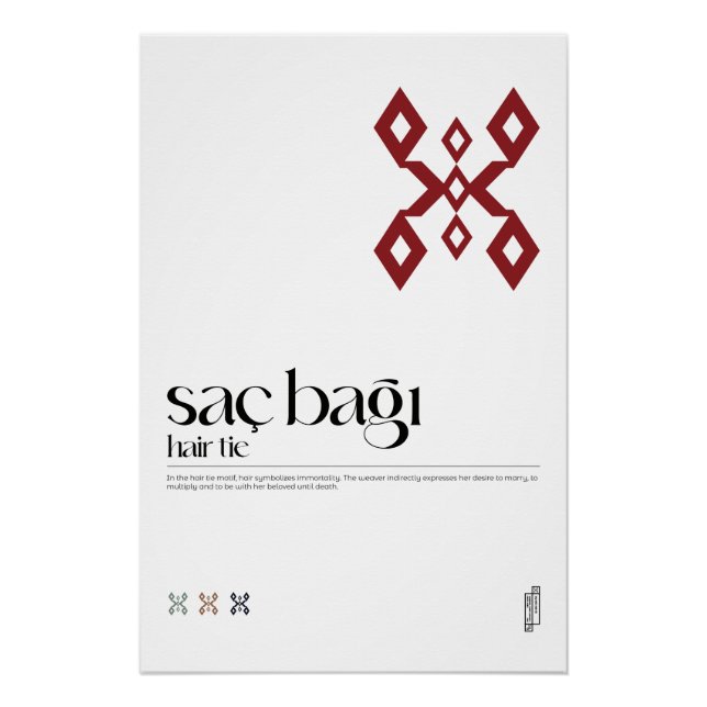 Póster Satriz Bağı (Hair Tie) Poster de Motif Turco (Frente)