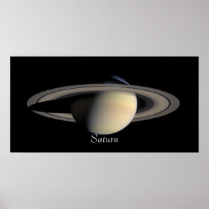 Poster Saturn da que orbita de Cassini (2004-10-06)