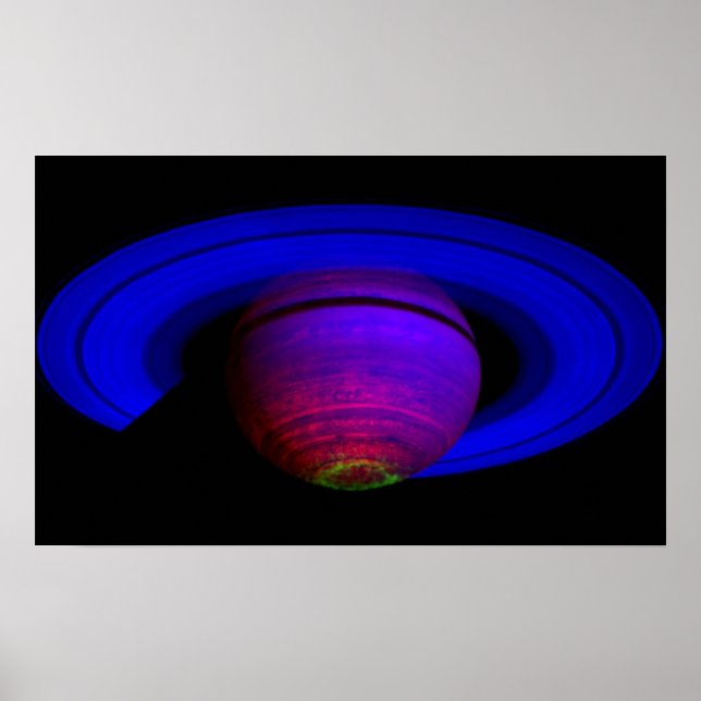 Póster Saturn Glown Southern Lights (Frente)
