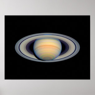 Poster Saturn (telescópio de Hubble)