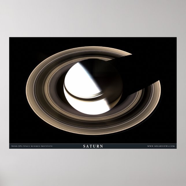 Poster Saturno como nunca visto antes (Frente)