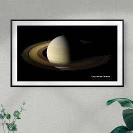 Poster Saturno na Primavera Equinox, Cassini-Huygens