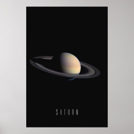 Poster Saturno - O Gigante Anel e Joia do Nosso Solar S