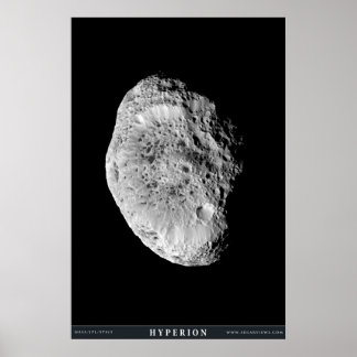 Póster Saturno's Moon Hyperion