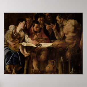 Poster Satyr e Peasant, 1620