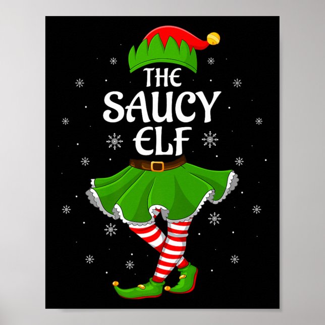 Poster Saucy Elf Christmas Family Girls Women Elf Squad X (Frente)