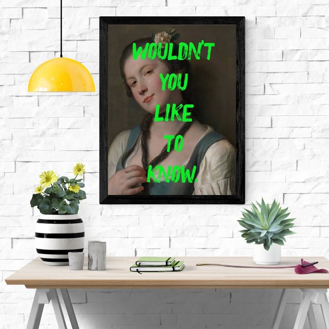 Póster Saucy não gostaria de conhecer a Pop (Criador carregado)