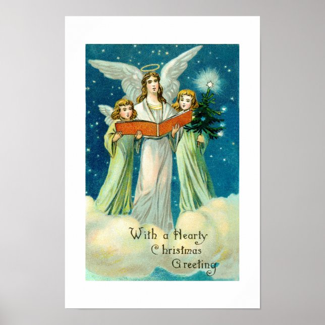 Póster Saudação de Natal calorosa (Frente)