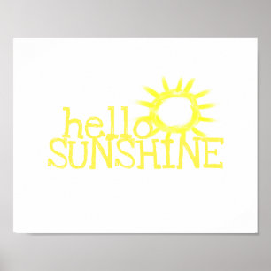 Poster saudação divertida, aspas amarelas e brancas