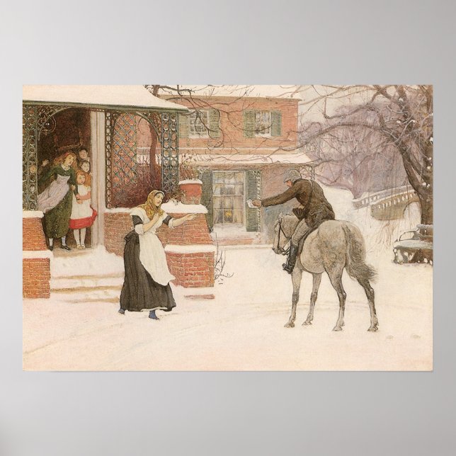 Póster Saudação do Carteiro por Robert Walker Macbeth (Frente)