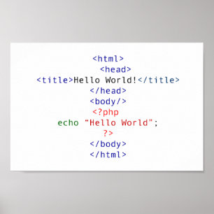Póster Saudação do Geek php