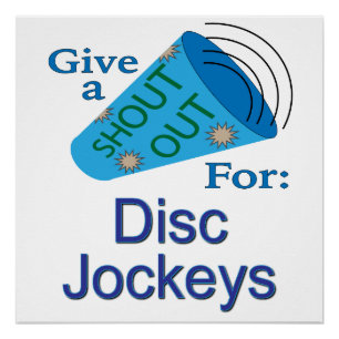 Póster Saudação para Disc Jockeys