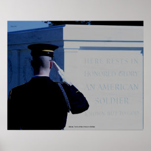 Poster Saudação, túmulo do soldado desconhecido