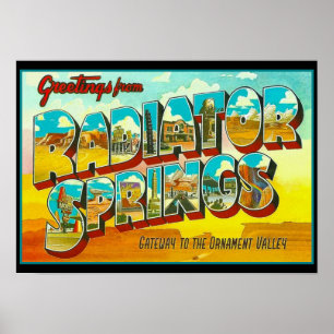 Poster Saudações da Arizona de Primaveras de Radiador