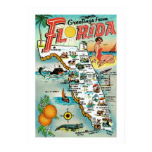 Saudações da Flórida Cartaz 20x28