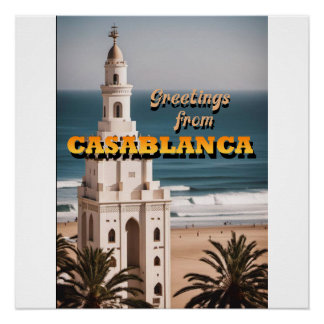 Póster Saudações de Casablanca