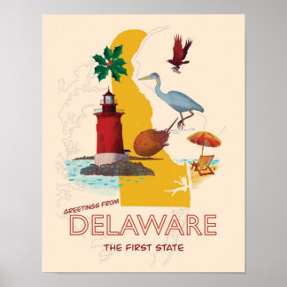 Poster Saudações de Delaware