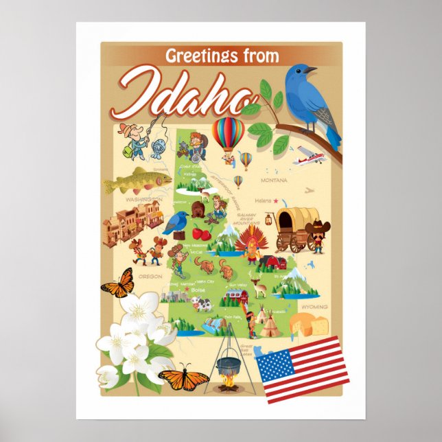 Poster Saudações de Idaho (Frente)