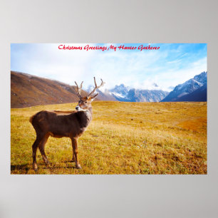Poster Saudações de Natal Meu Caçador Coletor