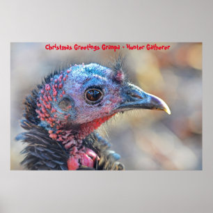 Poster Saudações de Natal Vô Hunter Gatherer
